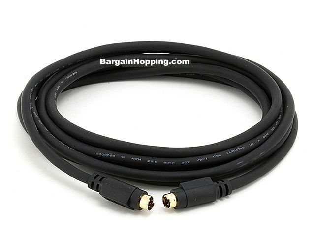 12' S-Video Cable M/M (24K Gold Plated)